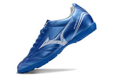 Men's Mizuno Monarcida Neo TF Artificial Turf Low-Tops Football Shoes - Blue/White