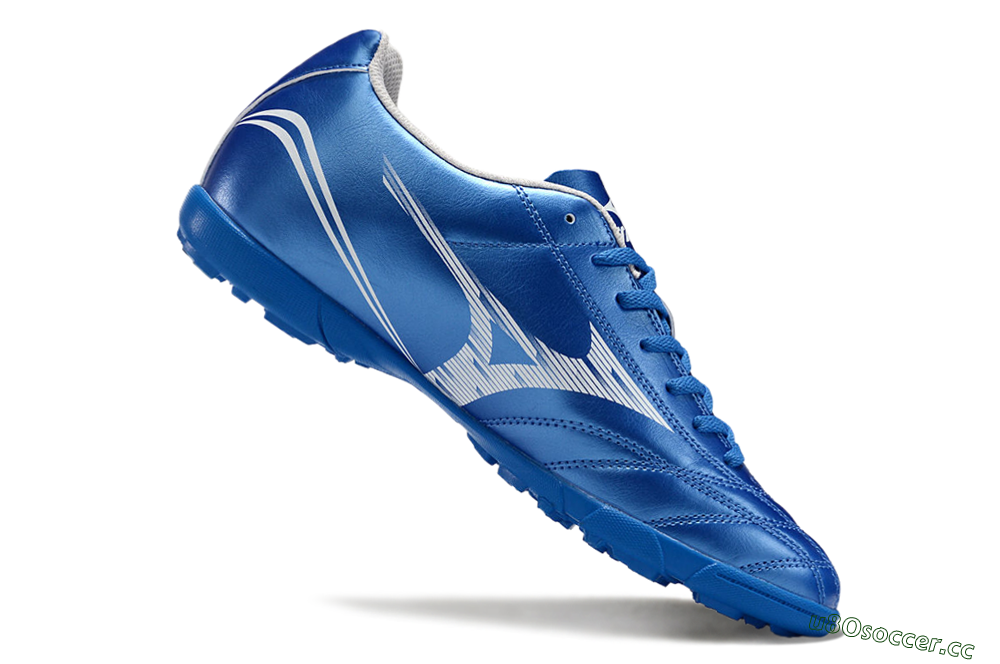 Men's Mizuno Monarcida Neo TF Artificial Turf Low-Tops Football Shoes - Blue/White 4