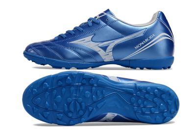 Men's Mizuno Monarcida Neo TF Artificial Turf Low-Tops Football Shoes - Blue/White