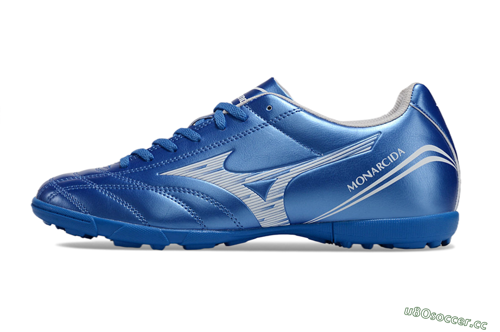 Men's Mizuno Monarcida Neo TF Artificial Turf Low-Tops Football Shoes - Blue/White 0
