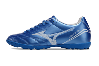 Men's Mizuno Monarcida Neo TF Artificial Turf Low-Tops Football Shoes - Blue/White