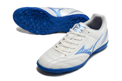 Men's Mizuno Monarcida Neo TF Artificial Turf Low-Tops Football Shoes - White/Blue