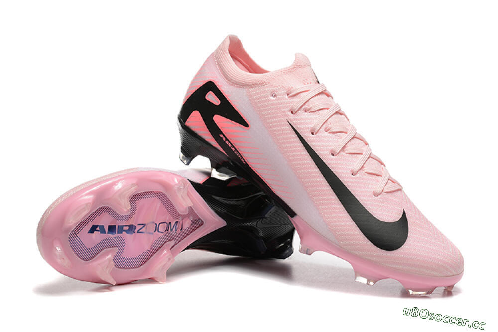 Men's Nike Air Zoom Mercurial Vapor 16 Elite FG Firm Ground Low-Tops Football Boots - Pink/Black 4
