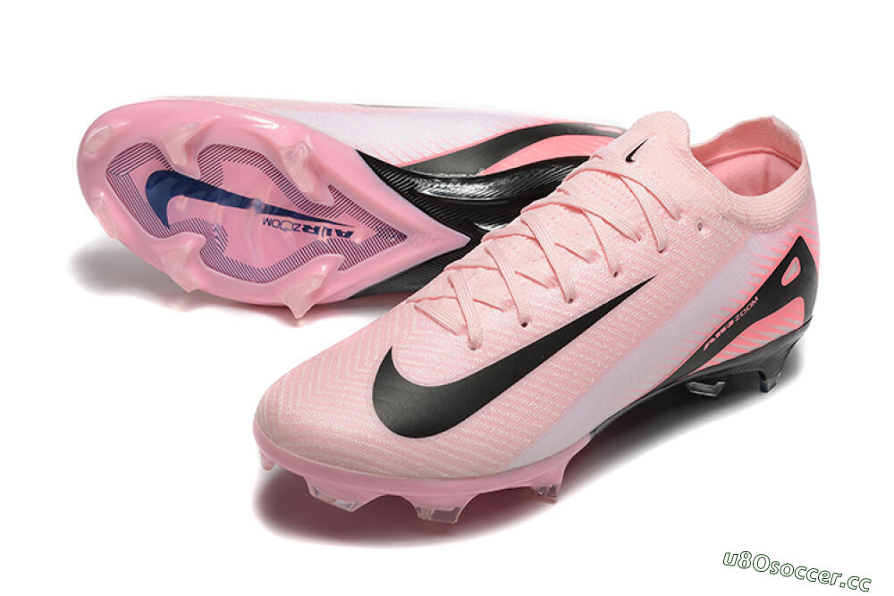 Men's Nike Air Zoom Mercurial Vapor 16 Elite FG Firm Ground Low-Tops Football Boots - Pink/Black 3
