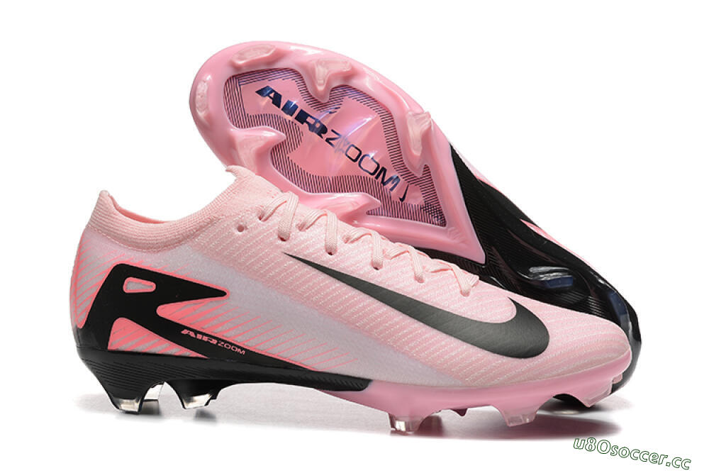 Men's Nike Air Zoom Mercurial Vapor 16 Elite FG Firm Ground Low-Tops Football Boots - Pink/Black 2