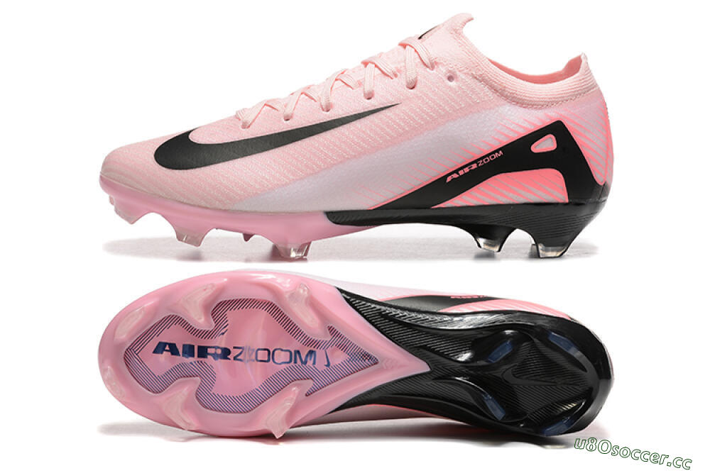 Men's Nike Air Zoom Mercurial Vapor 16 Elite FG Firm Ground Low-Tops Football Boots - Pink/Black 1