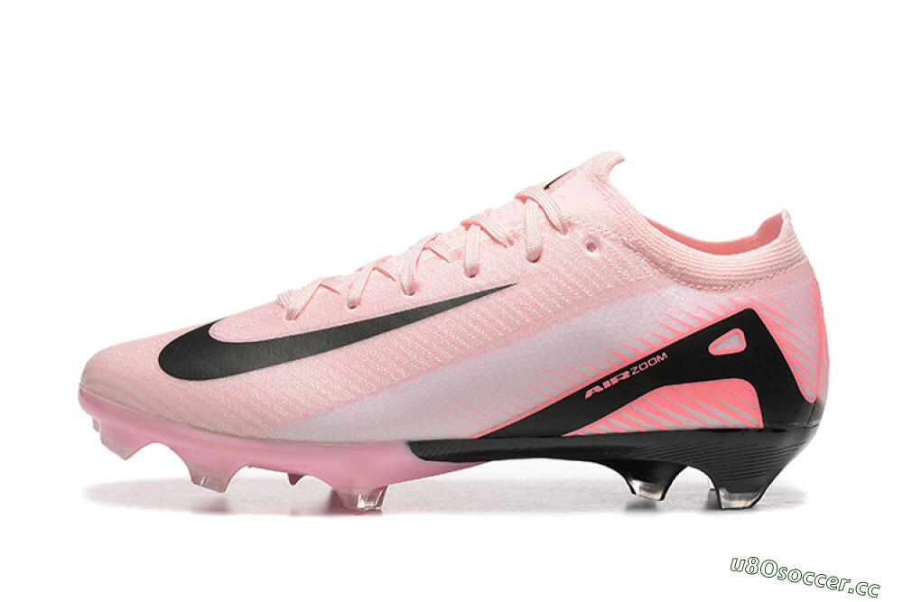 Men's Nike Air Zoom Mercurial Vapor 16 Elite FG Firm Ground Low-Tops Football Boots - Pink/Black 0