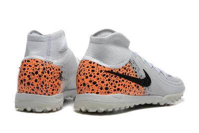 Men's Nike Phantom Luna Elite TF Artificial Turf High-Tops Football Shoes - Grey/Black/Leopard