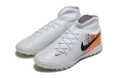 Men's Nike Phantom Luna Elite TF Artificial Turf High-Tops Football Shoes - Grey/Black/Leopard
