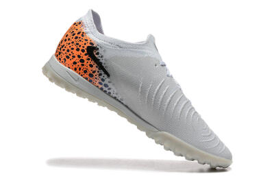 Men's Nike Phantom GX 2 Elite TF Artificial Turf Low-Tops Football Shoes - Grey/Black/Leopard