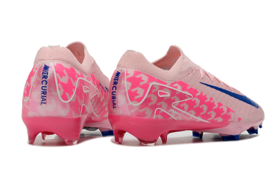 Men's Nike Air Zoom Mercurial Vapor 16 Elite FG Firm Ground Low-Tops Football Boots - Pink/White/Blue