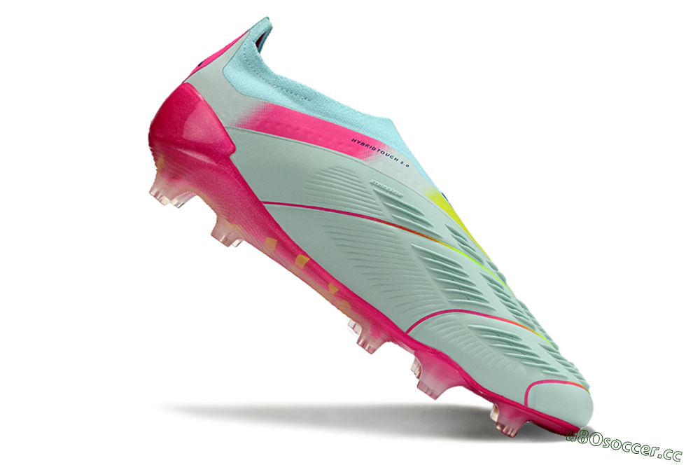 Men's Adidas Predator Accuracy+ FG Firm Ground Low-Tops Football Boots - Blue/Purple/Pink 4