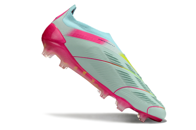Men's Adidas Predator Accuracy+ FG Firm Ground Low-Tops Football Boots - Blue/Purple/Pink