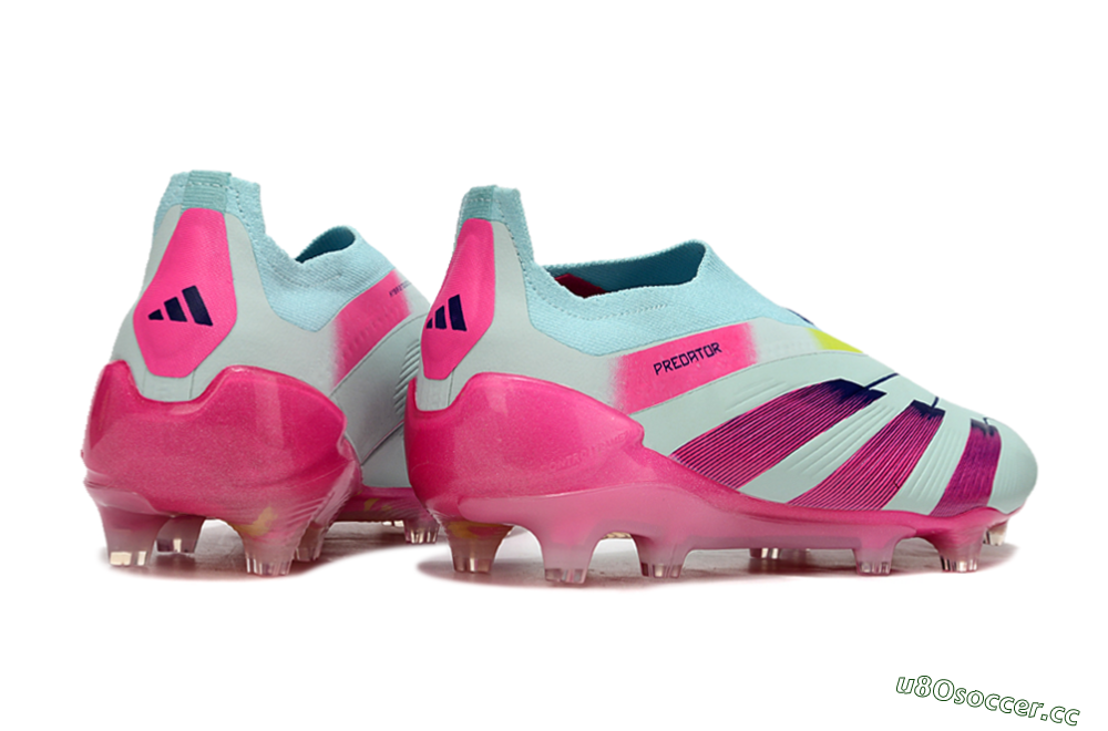 Men's Adidas Predator Accuracy+ FG Firm Ground Low-Tops Football Boots - Blue/Purple/Pink 6