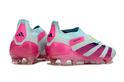 Men's Adidas Predator Accuracy+ FG Firm Ground Low-Tops Football Boots - Blue/Purple/Pink