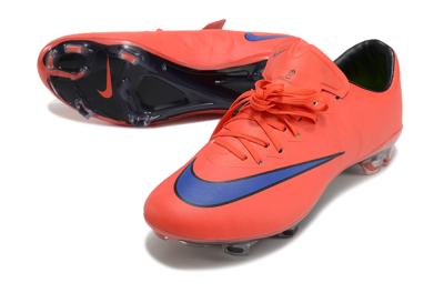 Men's Nike Mercurial Vapor 10 FG Firm Ground Low-Tops Football Boots - Red/Blue/Black