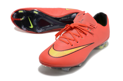 Men's Nike Mercurial Vapor 10 FG Firm Ground Low-Tops Football Boots - Red/Yellow/Black