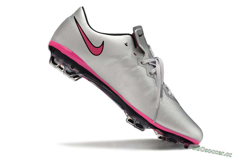 Men's Nike Mercurial Vapor 10 FG Firm Ground Low-Tops Football Boots - Silver/Pink/Black 4