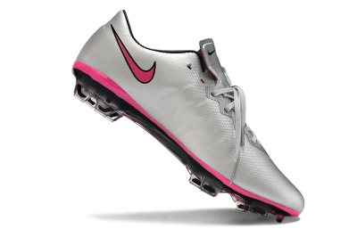 Men's Nike Mercurial Vapor 10 FG Firm Ground Low-Tops Football Boots - Silver/Pink/Black