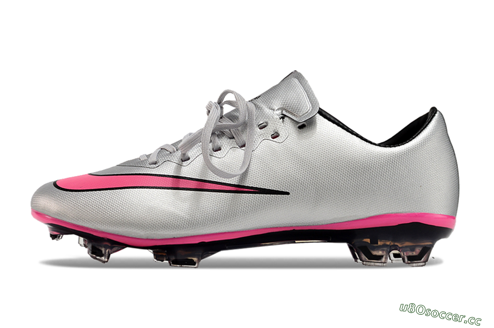 Men's Nike Mercurial Vapor 10 FG Firm Ground Low-Tops Football Boots - Silver/Pink/Black 0