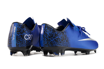 Men's Nike Mercurial Vapor 10 FG Firm Ground Low-Tops Football Boots - Blue/White/Black