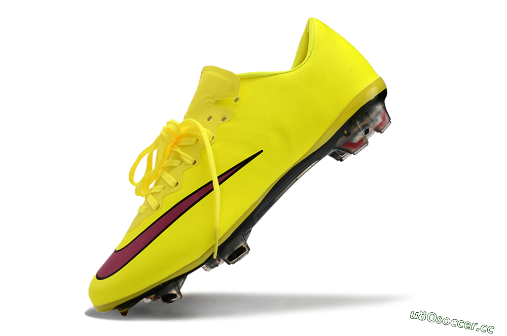 Men's Nike Mercurial Vapor 10 FG Firm Ground Low-Tops Football Boots - Yellow/Black/Red 5