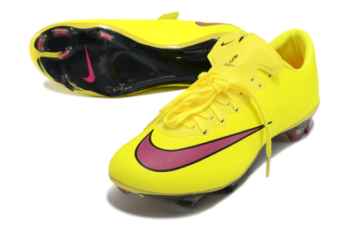Men's Nike Mercurial Vapor 10 FG Firm Ground Low-Tops Football Boots - Yellow/Black/Red