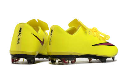 Men's Nike Mercurial Vapor 10 FG Firm Ground Low-Tops Football Boots - Yellow/Black/Red
