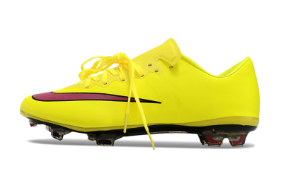 Men's Nike Mercurial Vapor 10 FG Firm Ground Low-Tops Football Boots - Yellow/Black/Red