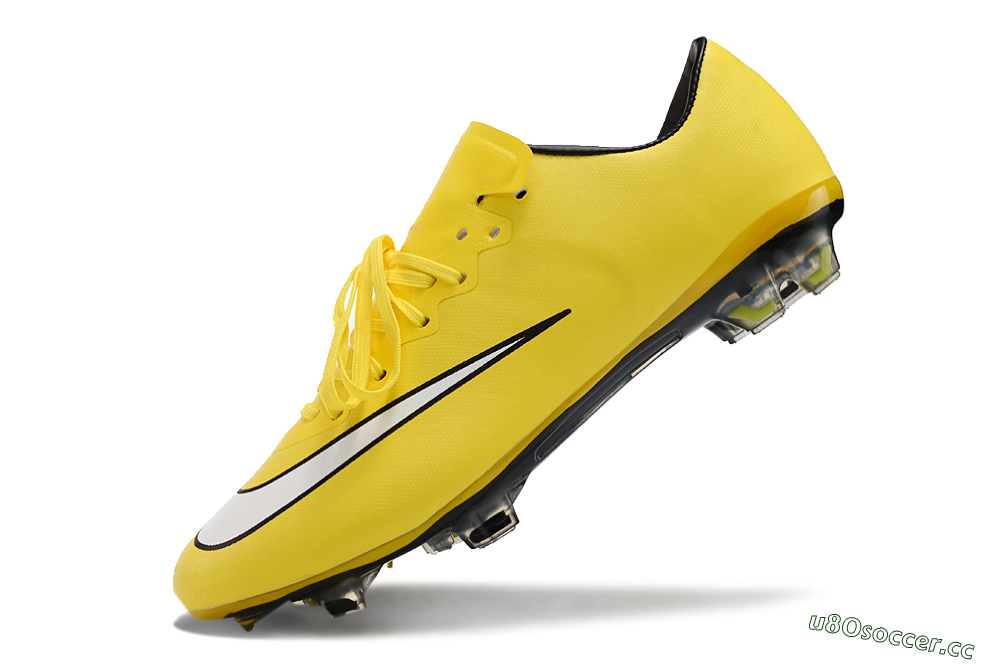 Men's Nike Mercurial Vapor 10 FG Firm Ground Low-Tops Football Boots - Yellow/White/Black 5