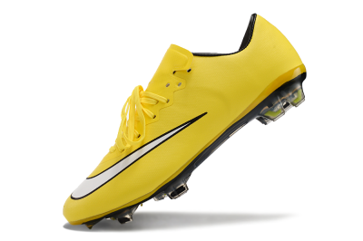 Men's Nike Mercurial Vapor 10 FG Firm Ground Low-Tops Football Boots - Yellow/White/Black
