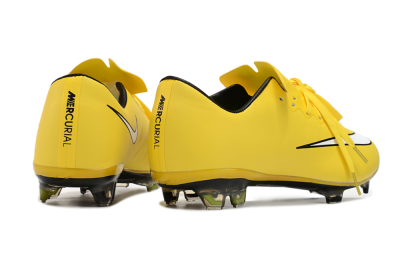 Men's Nike Mercurial Vapor 10 FG Firm Ground Low-Tops Football Boots - Yellow/White/Black