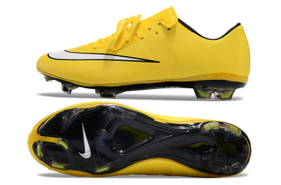 Men's Nike Mercurial Vapor 10 FG Firm Ground Low-Tops Football Boots - Yellow/White/Black