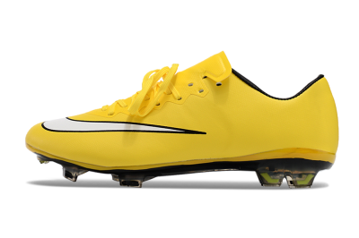 Men's Nike Mercurial Vapor 10 FG Firm Ground Low-Tops Football Boots - Yellow/White/Black
