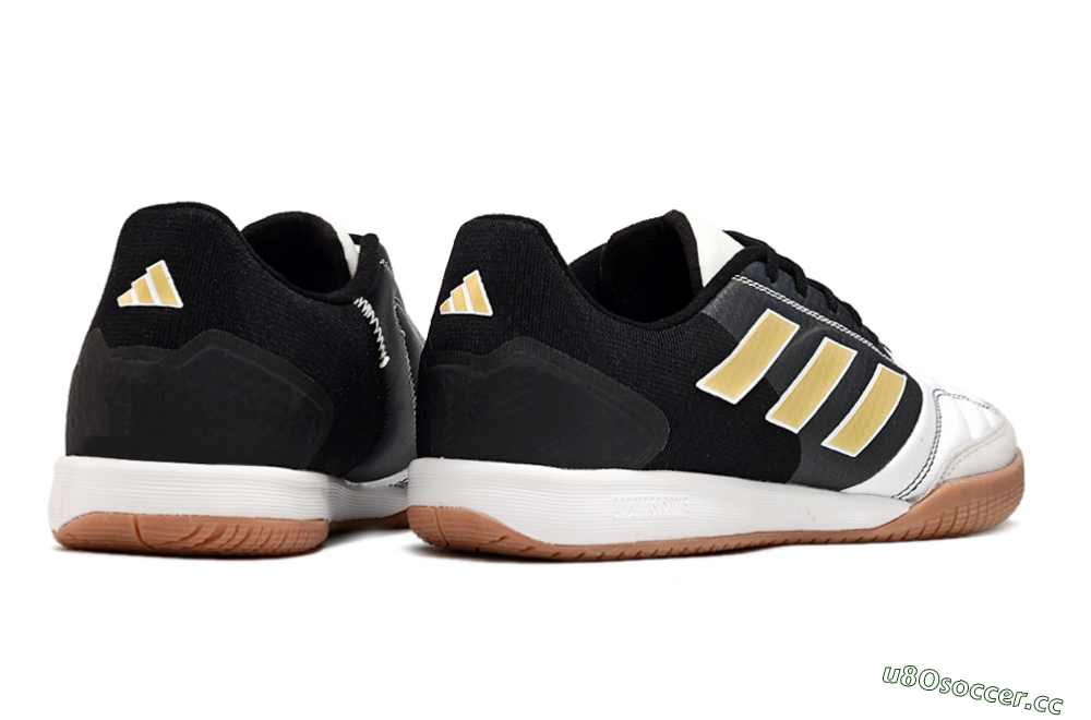 Men's Adidas Top Sala Competition IC Indoor & Futsal Low-Tops Football Shoes - White/Black/Gold 6