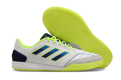Men's Adidas Top Sala Competition IC Indoor & Futsal Low-Tops Football Shoes - White/Blue/Yellow