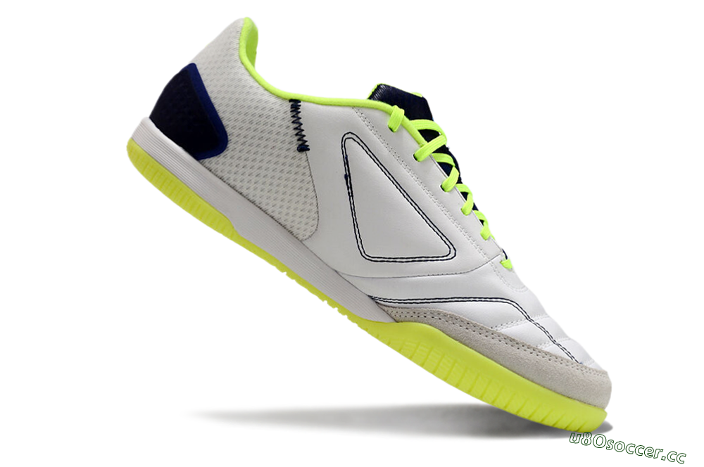 Men's Adidas Top Sala Competition IC Indoor & Futsal Low-Tops Football Shoes - White/Blue/Yellow 4