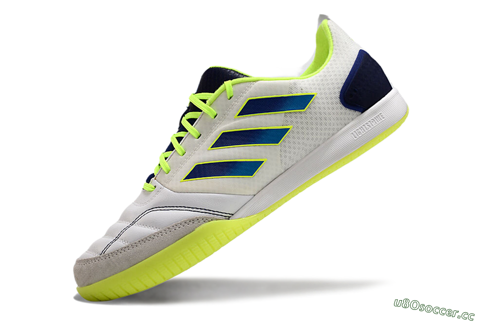 Men's Adidas Top Sala Competition IC Indoor & Futsal Low-Tops Football Shoes - White/Blue/Yellow 5