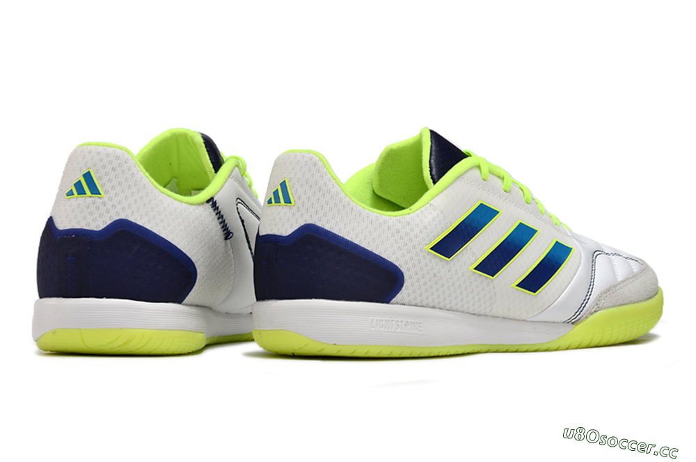 Men's Adidas Top Sala Competition IC Indoor & Futsal Low-Tops Football Shoes - White/Blue/Yellow 6