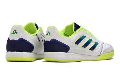 Men's Adidas Top Sala Competition IC Indoor & Futsal Low-Tops Football Shoes - White/Blue/Yellow