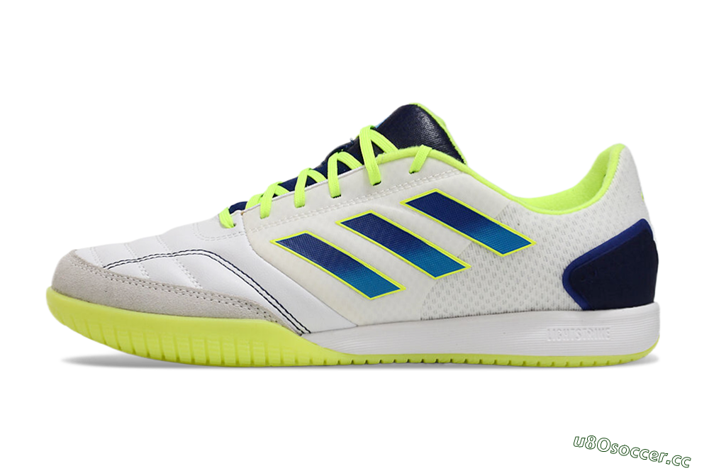Men's Adidas Top Sala Competition IC Indoor & Futsal Low-Tops Football Shoes - White/Blue/Yellow 0