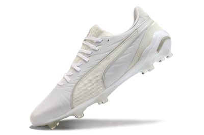 Men's Puma Ultra Ultimate AG Artificial Grass Low-Tops Football Boots - White/Beige