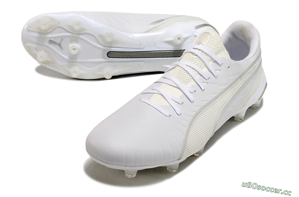 Men's Puma Ultra Ultimate AG Artificial Grass Low-Tops Football Boots - White/Beige 3