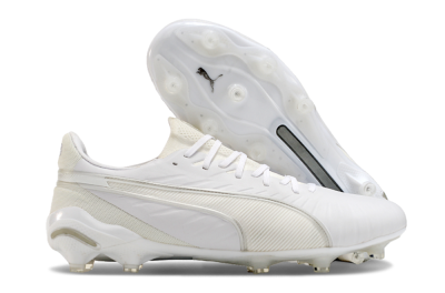 Men's Puma Ultra Ultimate AG Artificial Grass Low-Tops Football Boots - White/Beige