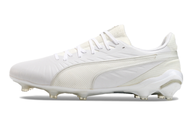 Men's Puma Ultra Ultimate AG Artificial Grass Low-Tops Football Boots - White/Beige