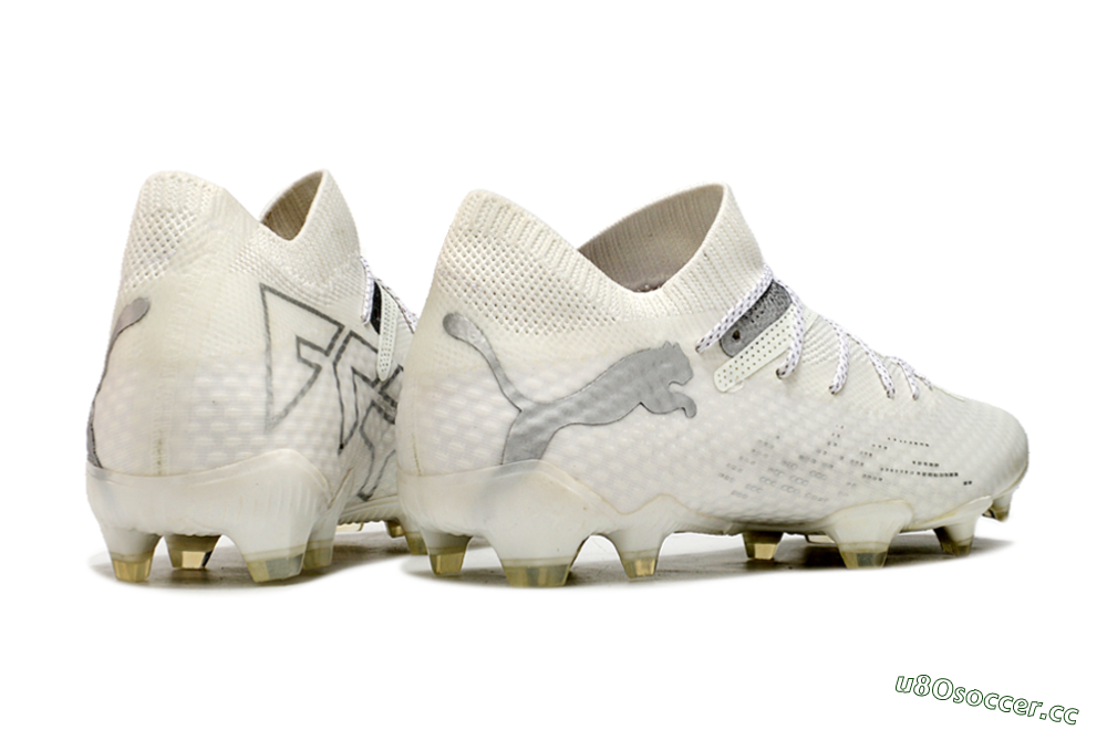 Men's Puma Future 7 Ultimate FG Firm Ground Low-Tops Football Boots - Beige/Silver 6