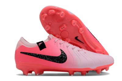 Men's Nike Tiempo Legend 10 Elite AG Artificial Grass Low-Tops Football Shoes - Pink Foam/Black