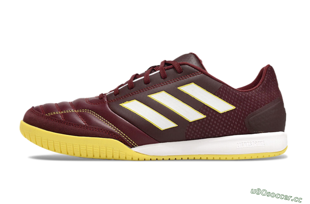Men's Adidas Top Sala IC Indoor & Futsal Low-Tops Football Shoes - Red/White/Yellow 0