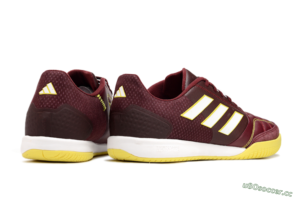 Men's Adidas Top Sala IC Indoor & Futsal Low-Tops Football Shoes - Red/White/Yellow 6