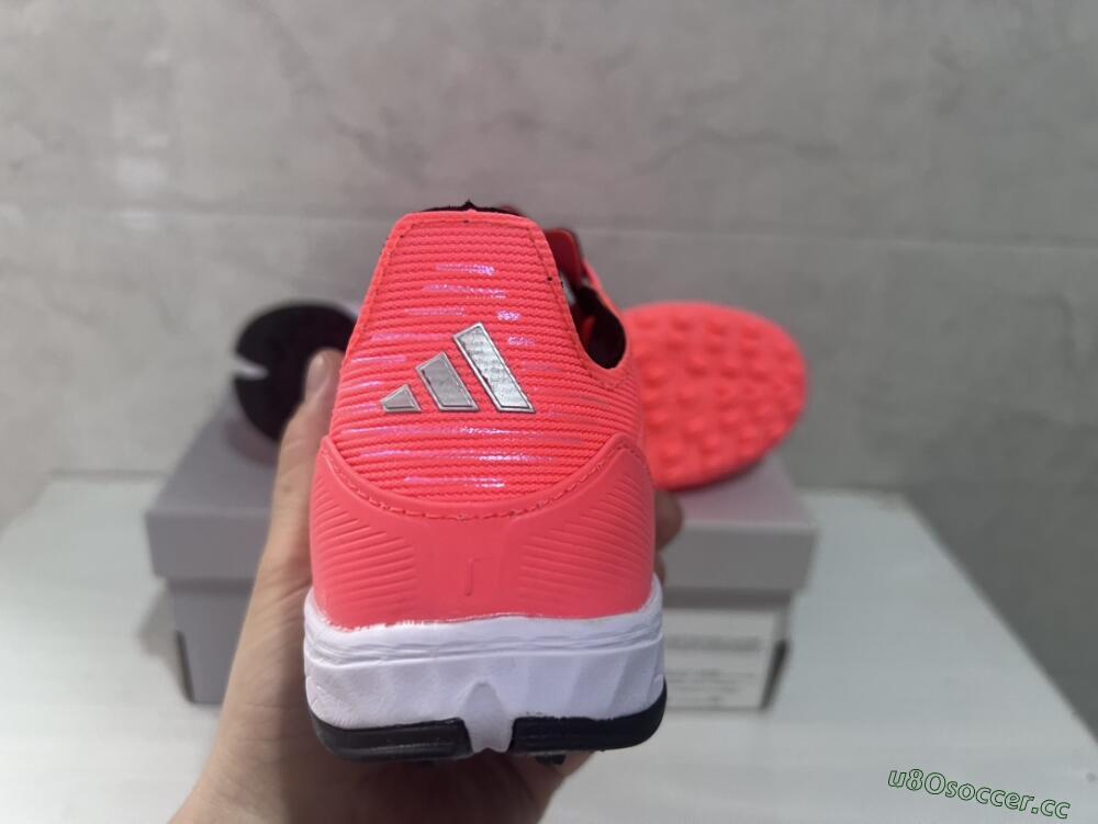 Men's Adidas F50 Adizero TF Artificial Turf Low-Tops Football Shoes - Red/Black